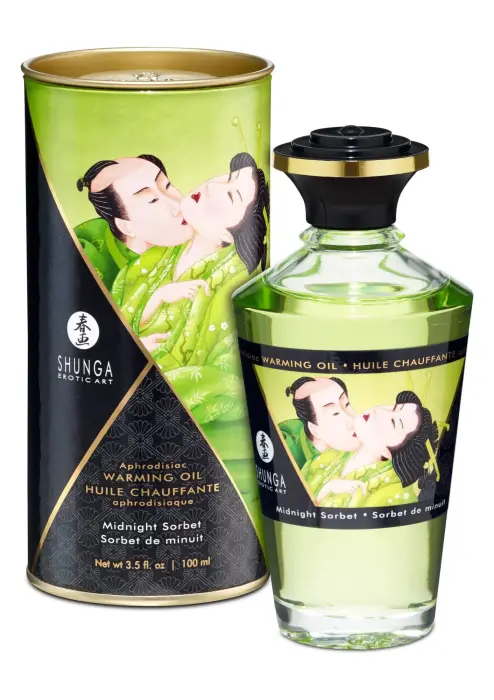 Afrodiziakinis šildantis masažo aliejus – 100 ml