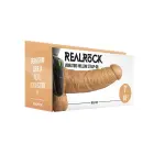 RealRock vibrējošs dobs strapon vibrators ar bumbiņām – 18 cm (7″) – miesas krāsā — Foto 1