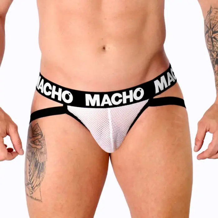 Macho MX26X1 – tinklinis džokas – baltas – XL