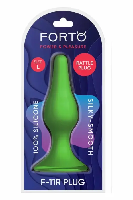 FORTO F-11R Rattler Lungo dildo – L – Žalias