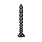 Daudzslāņu anālais čūskas dildo – 30 cm (12″) – Melns — Foto 4