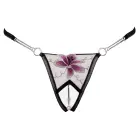 Cottelli LINGERIE Riostring Thong with Flower Detail and Chains – Black – M/L — Photo 5