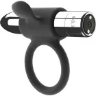 Black&Silver Cameron rechargeable vibrating cock ring – 10 modes – silver — Photo 2