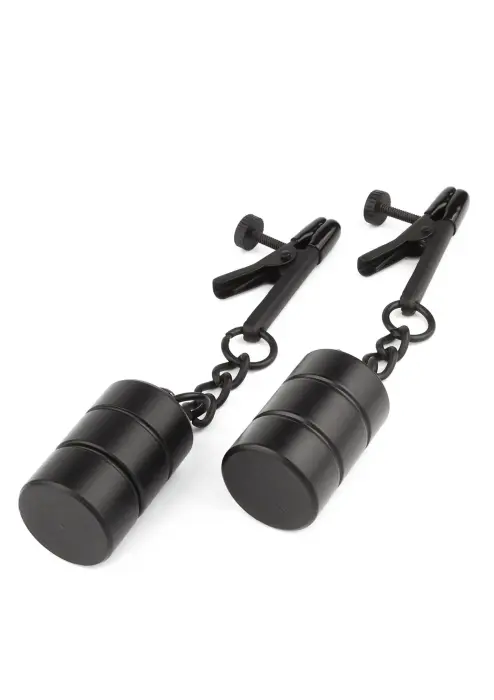 Mr. Steel Tingling Nipple Clamp Weight – Black