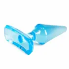 EasyToys lokāms zils anālais spraudnis ar tauriņa rakstu un piesūcekni – 7 cm – Zils — Foto 3