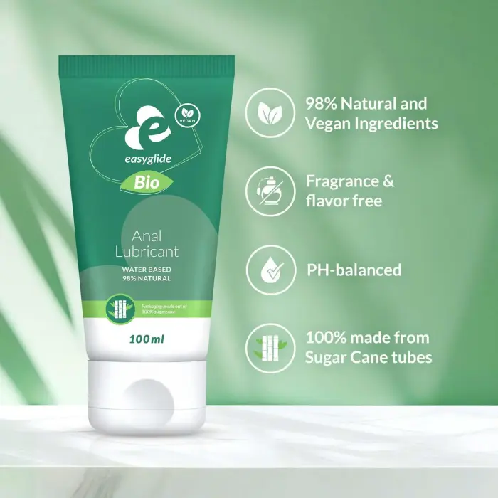 EasyGlide Bio & Natural anālais lubrikants uz ūdens bāzes – 100 ml Foto 5