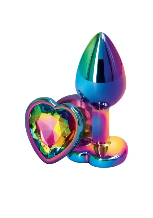 Rear Assets Heart Anal Plug – S – Multicolored