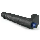 REAL SOFTEE Rechargeable Vibrating Dildo – 26.5 cm (10.5″) – Black — Photo 9