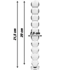 Ibiza Nebula Series Model 22 klaasist dildo – 21.5 cm (8.5″) – läbipaistev — Foto 3