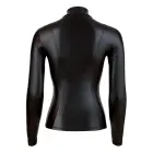 Long Sleeve Top with Zip – Black – M — Photo 6
