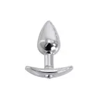 Aluminium Handle Anal Plug with Clear Gem – 7 cm (2.8″) — Photo 3