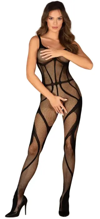 Obsessive G336 сетчатый кэтсьют – чёрный – S/L