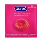 Durex Dame Placer tekstūriniai prezervatyvai – 3 vnt. — Nuotrauka 1