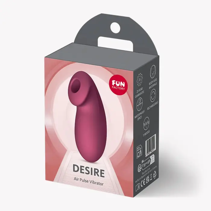 Desire воздушно-импульсный стимулятор – 9.6 cm (3.8″) – красный