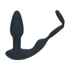Dual Vibrating Rotating Beads Prostate Stimulator with Cock and Ball Ring – Black — Photo 4