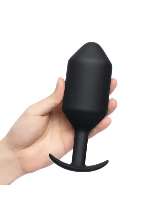 B-Vibe Snug Plug 7 – Reālistisks dildo – 20 cm (8″) – Melns Foto 5