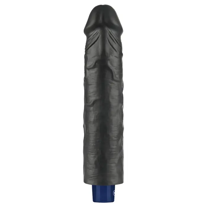 REAL SOFTEE uzlādējams vibrējošs dildo – 24 cm (9.5″) – Melns Foto 7