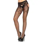 Leg Avenue Duchess zeķubikses ar zeķturiem – melnas – One size — Foto 1