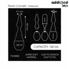 Addicted Toys Travel Cleaner Model 1 – силиконовый душ-груша 160 мл — Фото 5