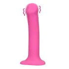 Nereālistisks vibrējošs dildo – vidējs – rozā — Foto 9
