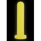 FIREFLY THRILL – pimedas hõõguv dildo iminappidega – kollane – 19,3 cm — Foto 2