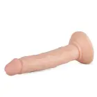 Blane reālistisks dzīslains dildo ar piesūcekni – 20 cm (8″) – Miesas krāsa — Foto 3