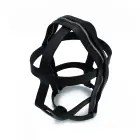 Black Leather Head Cage with Zipper — Photo 6