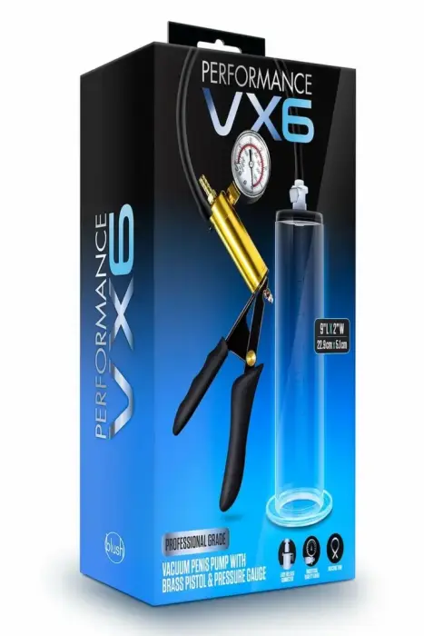 Performance VX6 – penio vakuuminis siurblys su profesiniu manometru – skaidrus – 22,8 cm