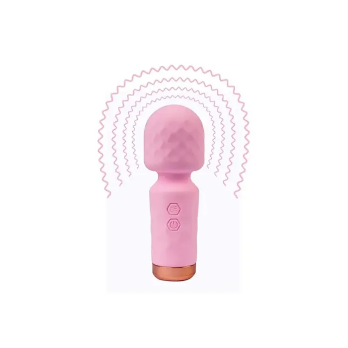 Eros mini wand masāžas vibrators – 11.5 cm (4.5″) – rozā Foto 4