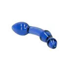 Superior klaasist dildo – 20 cm (8″) – sinine — Foto 4