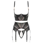 Hebe комплект белья с подвязками – чёрный – 85C/XL — Фото 7