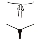 Seksīgs bodijs ar atvērtām krūšu daļām un kristālu dekoru – melns – S/L Foto 6