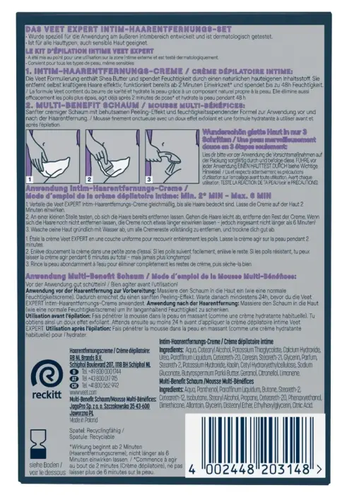 Veet EXPERT intīmās zonas depilācijas komplekts – 2 gab. Foto 12