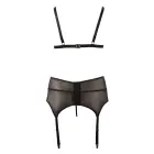 Lace Bra and Suspender Set with Open Cups – 4 XL — Photo 6