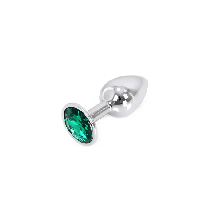 Metāla anālais spraudnis – 7 cm – Zaļš