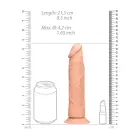 Realistlik dildo – 20 cm (8″) – Nahavärv — Foto 7