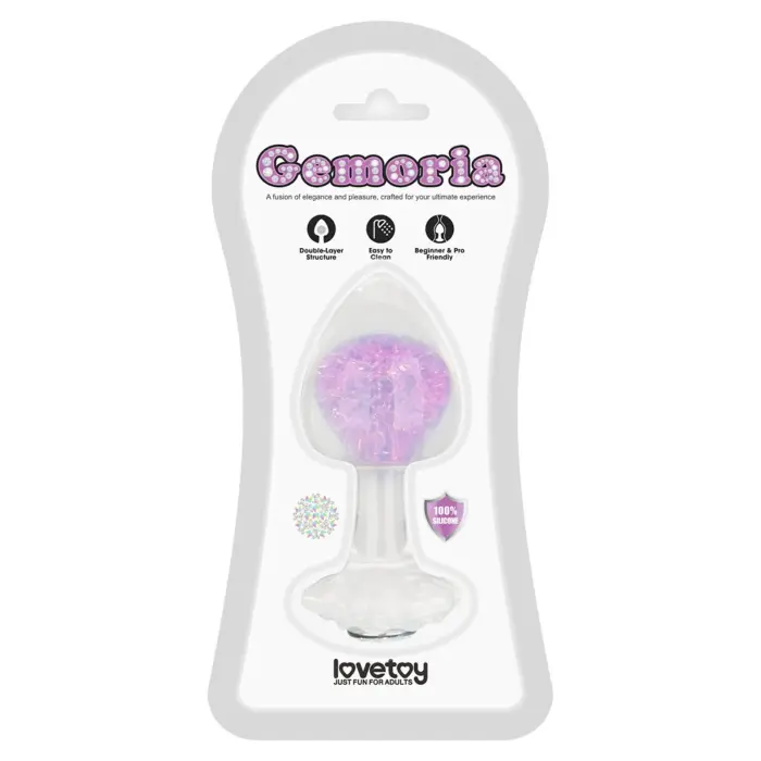 Gemoria Silicone Butt Plug – Purple