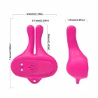 ARMONY Rabbit Shape Magnetic Vibrating Clamps – Pink — Photo 6