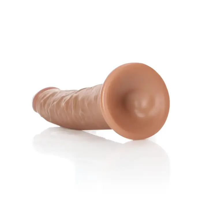 Slim reālistisks dildo ar piesūcekni – 15.5 cm (6″) – Miesas krāsa Foto 4