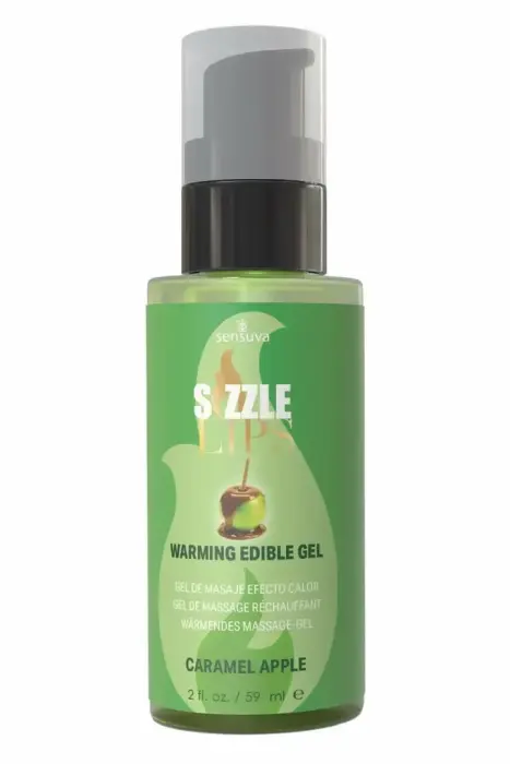 Sensuva Sizzle Lips – съедобный согревающий гель – карамельное яблоко – 59 мл
