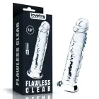 LoveToy Flawless Clear Dildo – realistlik dildo – TPE – läbipaistev – 17,8 cm — Foto 1