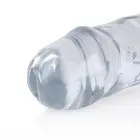 Reālistisks divpusējs dildo – 34 cm (13.4″) – Caurspīdīgs — Foto 2