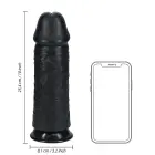 Extra Thick Straight Dildo – 25.4 cm (10″) – Black — Photo 6