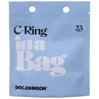 C-Ring Silicone Cock Ring – Black — Photo 1
