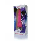 Lance vibruojantis medicininio silikono analinis dildo – 10 cm (4″) – Rožinis — Nuotrauka 1