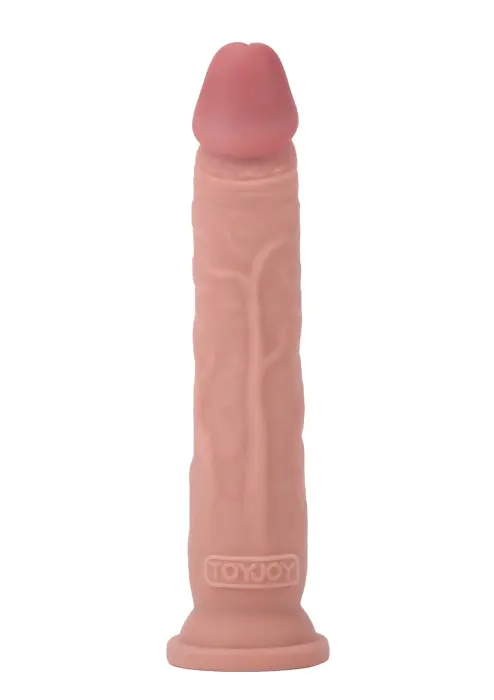 TOYJOY Deluxe Dual Density Dildo – 25.5 cm (10″) – Skin