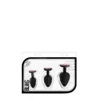 LUXE BLING набор для анальной тренировки – красные драгоценные камни Фото num