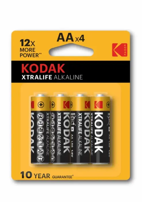 Kodak XTRALIFE AA (LR6) щелочные батарейки – 20 × 4 шт.
