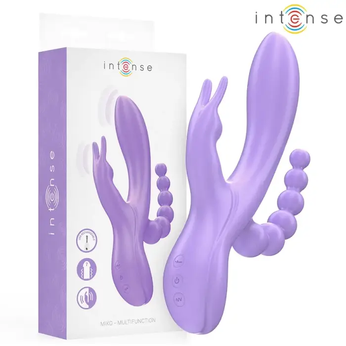 Вибратор INTENSE MIKO Triple System – 19.5 cm (7.7″) – фиолетовый