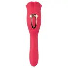 Oral Fun vibraator liikuvate huulte ja vibreeriva keelega – 22.2 cm (8.7″) – roosa — Foto 5
